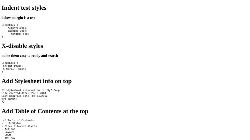 CSS Best Practices