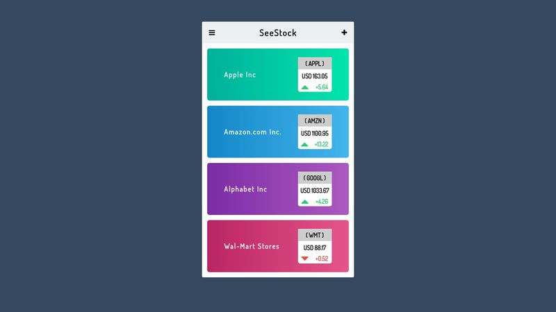 CodePen - Stock View UI image.