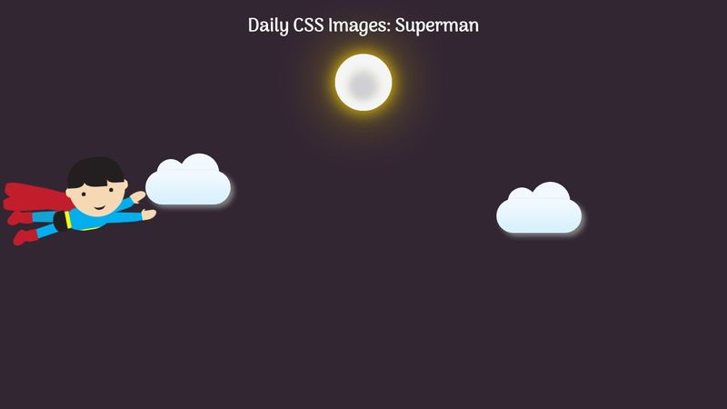 #dailycssimages Superman Pure CSS