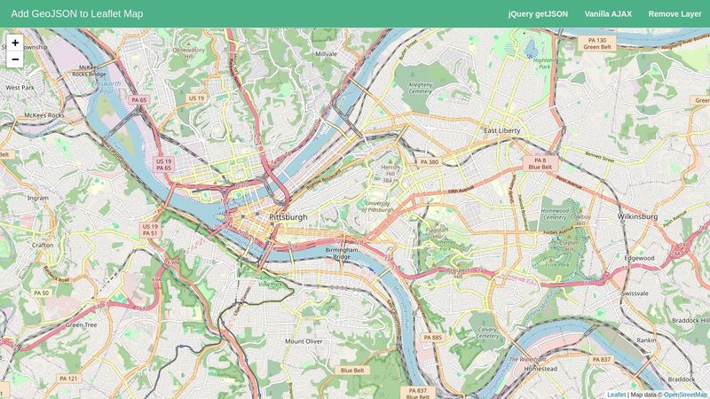 Add GeoJSON to Leaflet Map