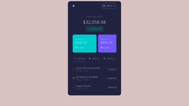 Wallet App (Pure CSS)