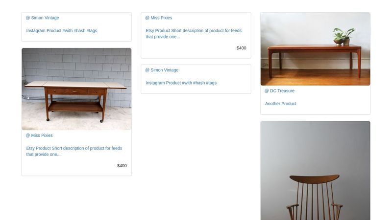 Rounded Photo Cards and Woodmark with Bootstrap