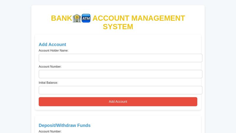 Bank Account Management System