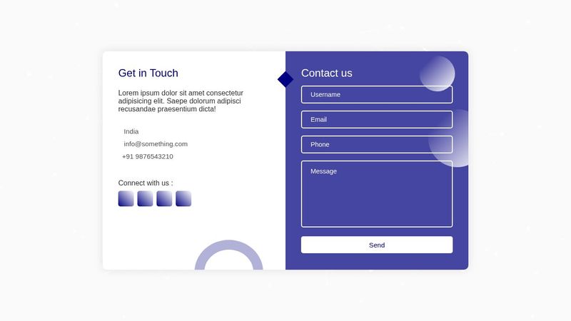 Responsive Contact Form Using HTML and CSS