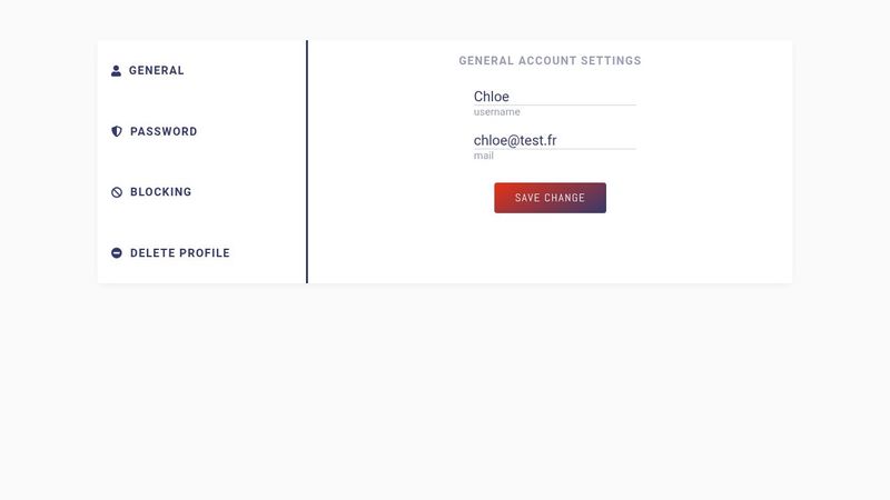 Account settings