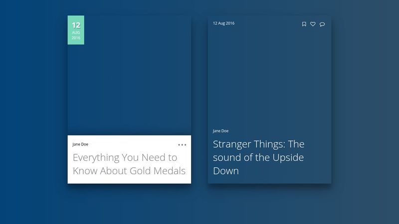 News Cards - CSS only
