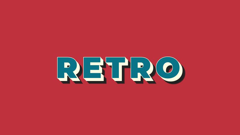 Pure CSS Retro Text Effect