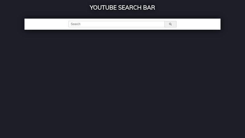 Youtube Search Bar