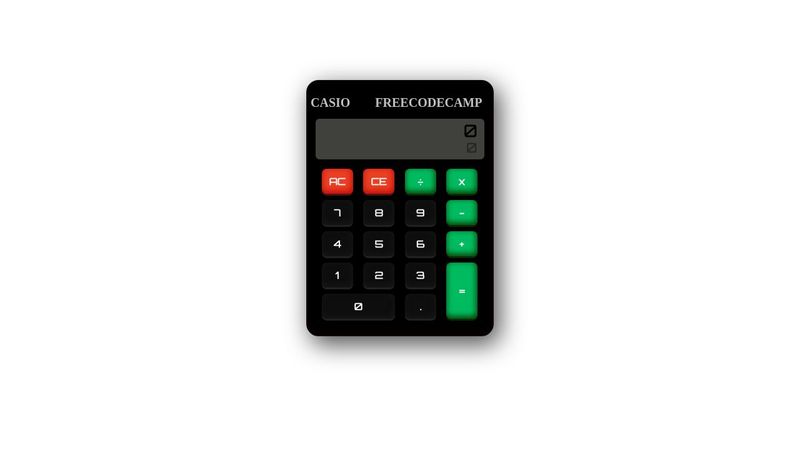 Calculator using Javascript and CSS