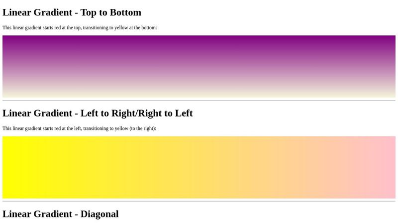 CSS Background Gradient Sample_ZARAGOZA