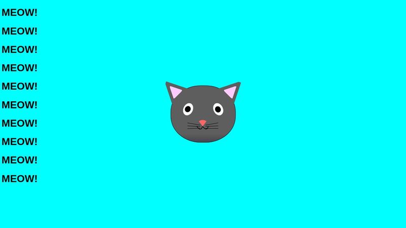 Cat painting with HTML & CSS