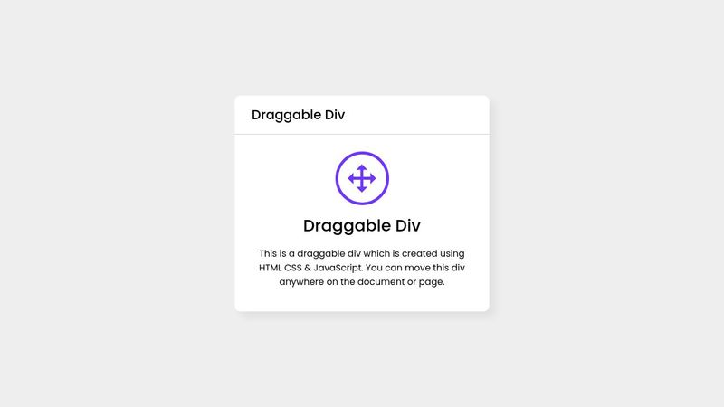 Draggable Div