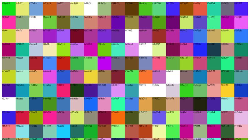 JavaScript Randomly Generate HEX Color Code