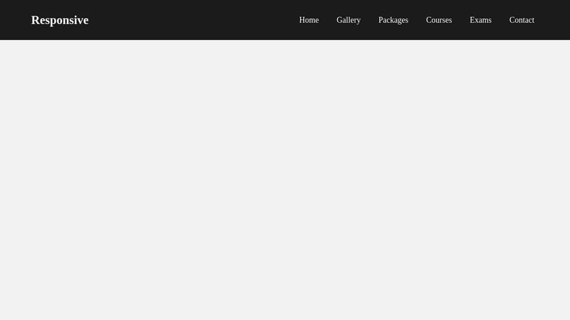 Responsive Menu Bar