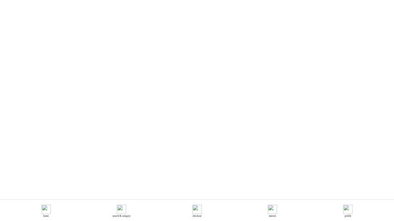 Mobile Menu - bottom navigation bar