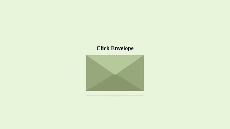 CSS Envelope invite