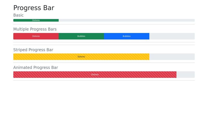 Bootstrap 5 - Progress Bar