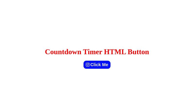 countdown timer html button