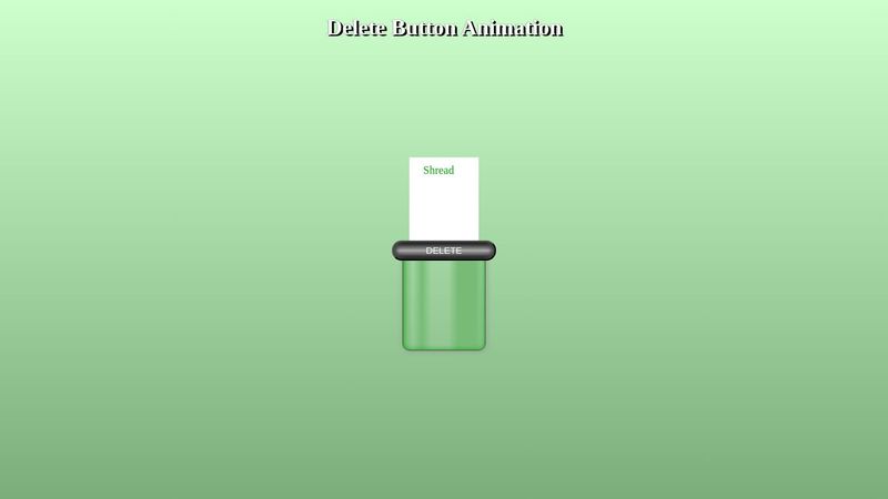 Delete Button Animation