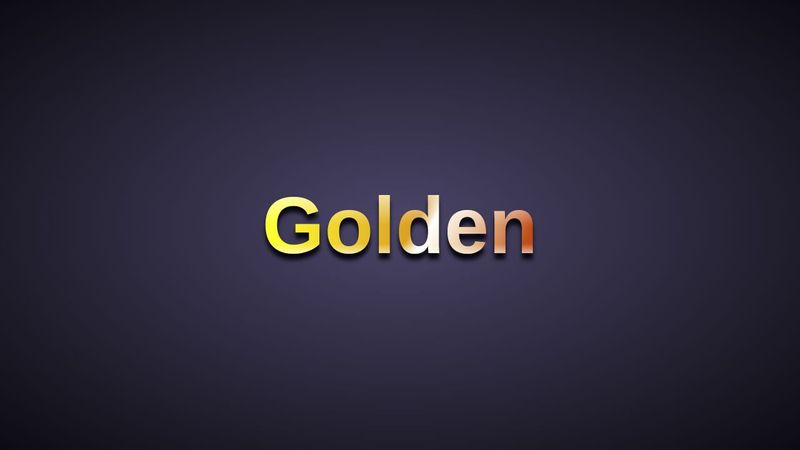 Gold Text Animation with CSS variables