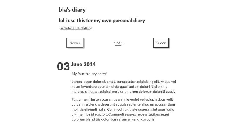 Summer.css web diary design