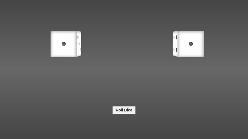 HTML/CSS/JavaScript 3D dice