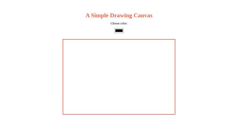 CANVAS: Simple Drawing Canvas