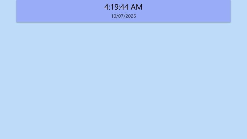 Live Time And Date Javascript Live Time And Date Javascript
