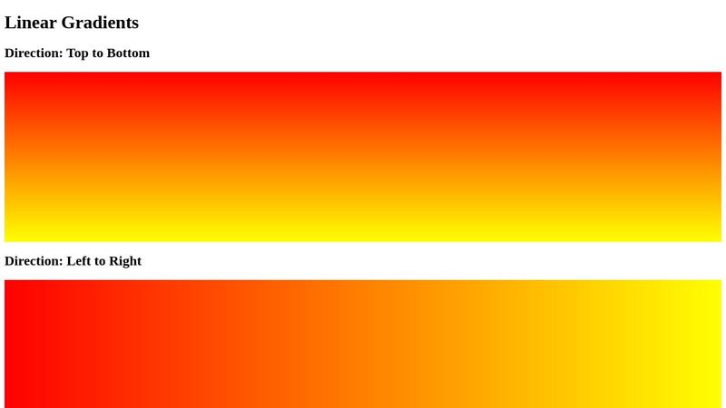 CSS Linear Gradient