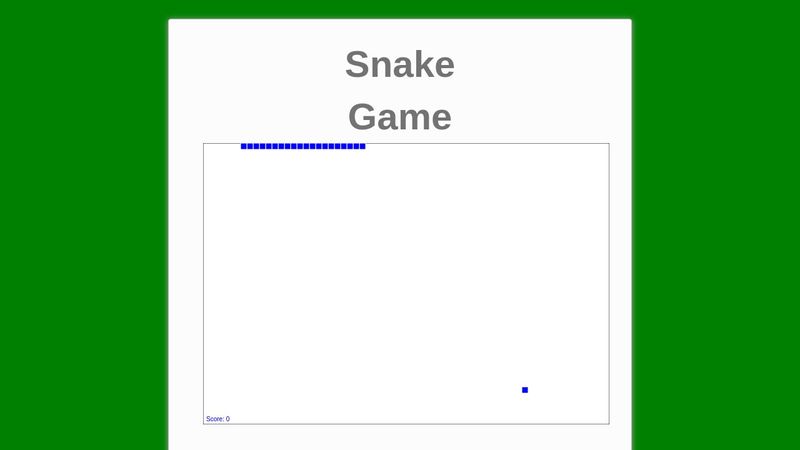 CodePen - Snake Game