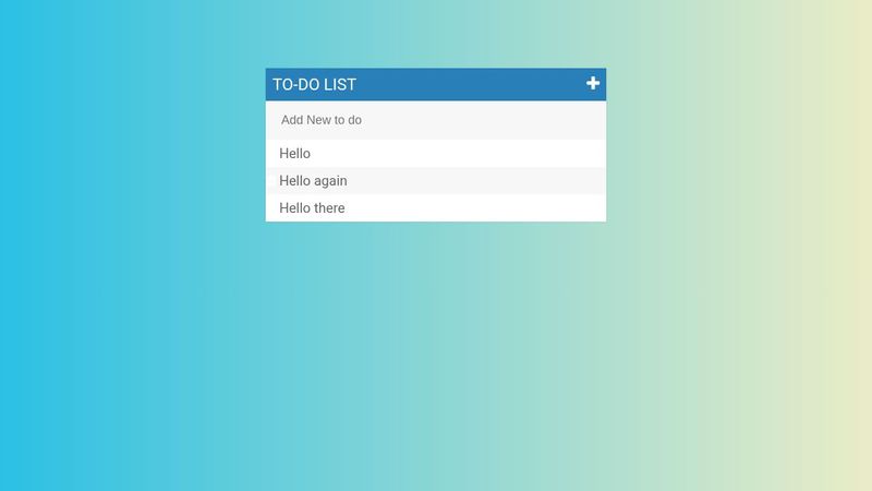 Todo list Jquery Project