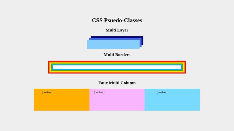 CSS Psuedo-Classes