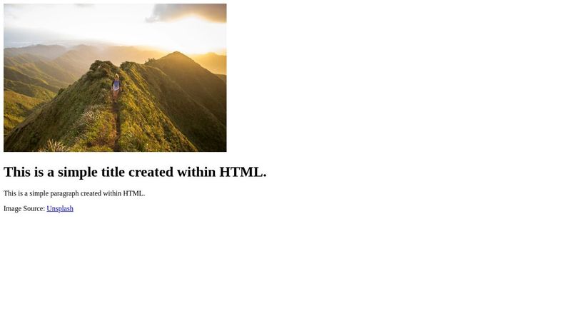 A Beautiful HTML Page