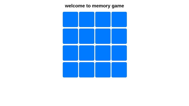 memory game using oop js