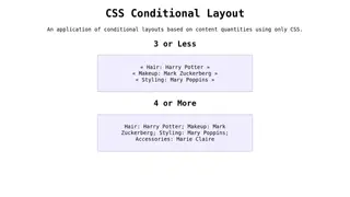 CSS Conditional Layout