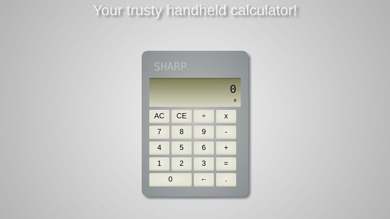 CodePen - Javascript Electronic Calculator
