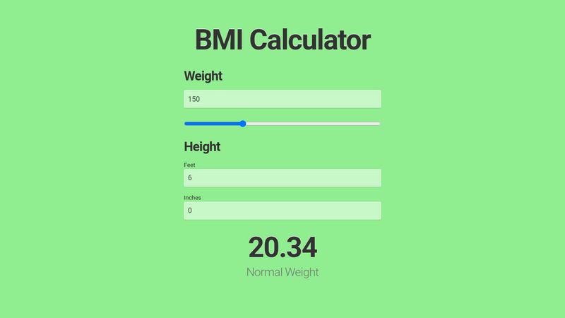 BMI Calculator ⚖