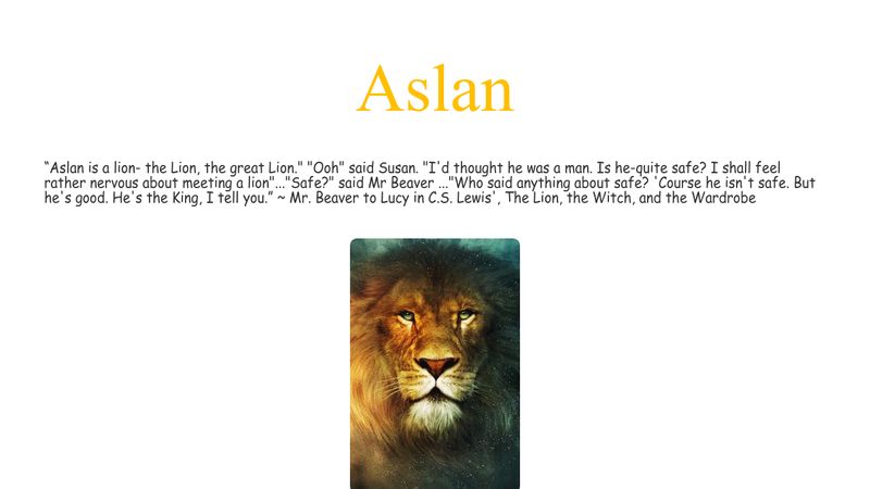 A Child Asked C.S. Lewis to Reveal Aslan's Other Name - NarniaWeb