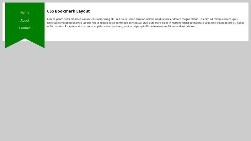 CSS Bookmark image.