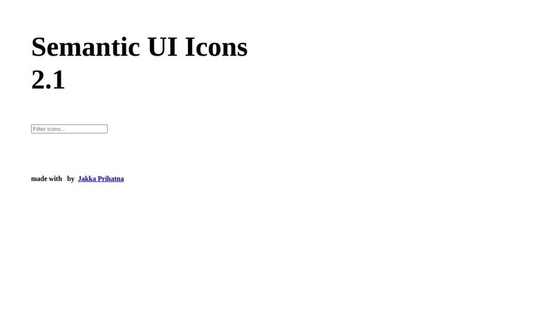 Semantic-UI Icons Cheatsheet