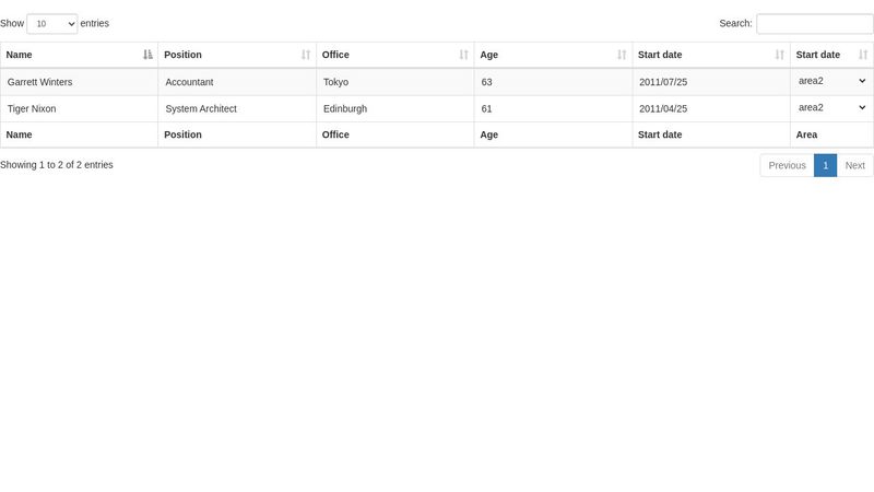 simple form editing in datatable