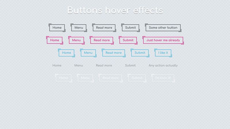 Buttons css hover effect