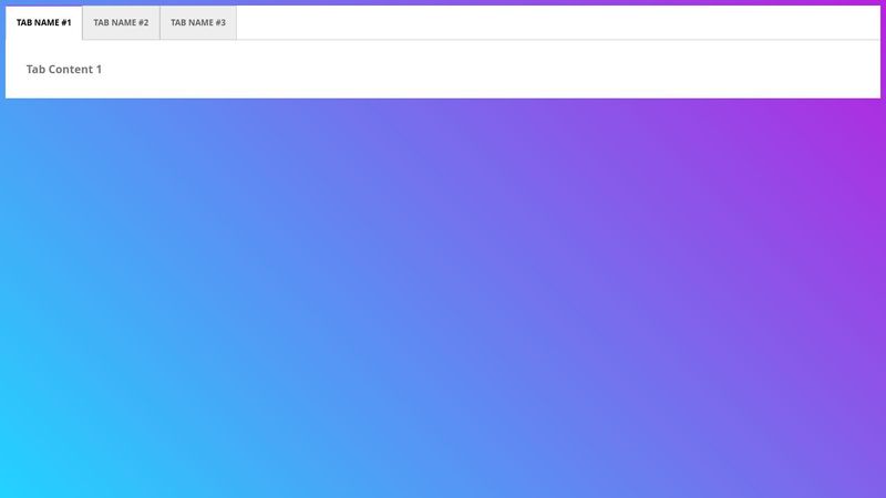 Tab Gallery with Pure CSS