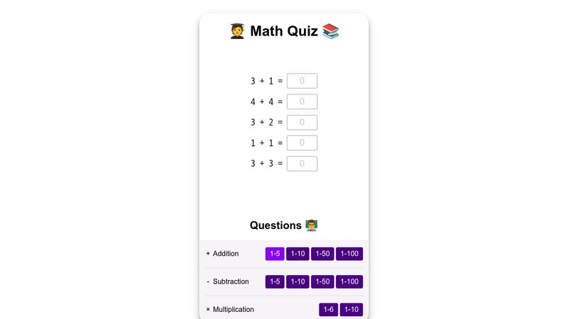 Math Quiz