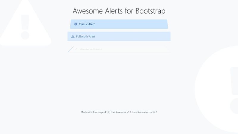 Awesome Bootstrap Alerts