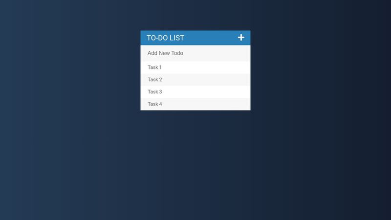 To do list HTML / CSS / JS / jQuery