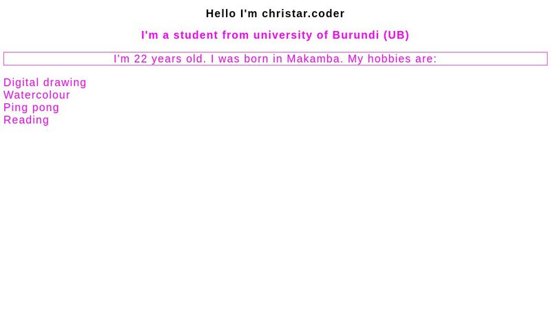 HTML Practice
