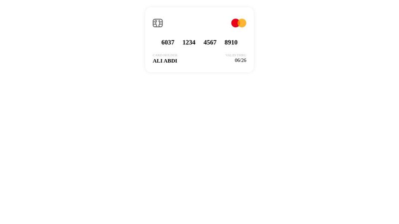 Bank & ATM card (HTML & CSS)