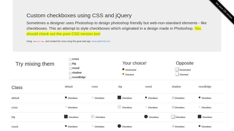 Custom checkboxes using CSS and jQuery