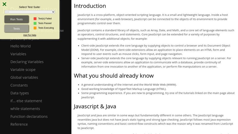 Javascript Documentation